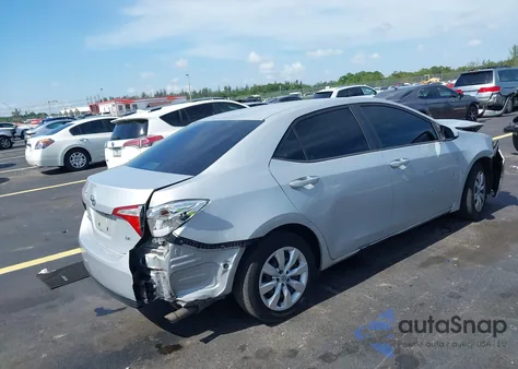 2015 Toyota Corolla Le from USA, damaged, VIN 2T1BURHE8FC251395
